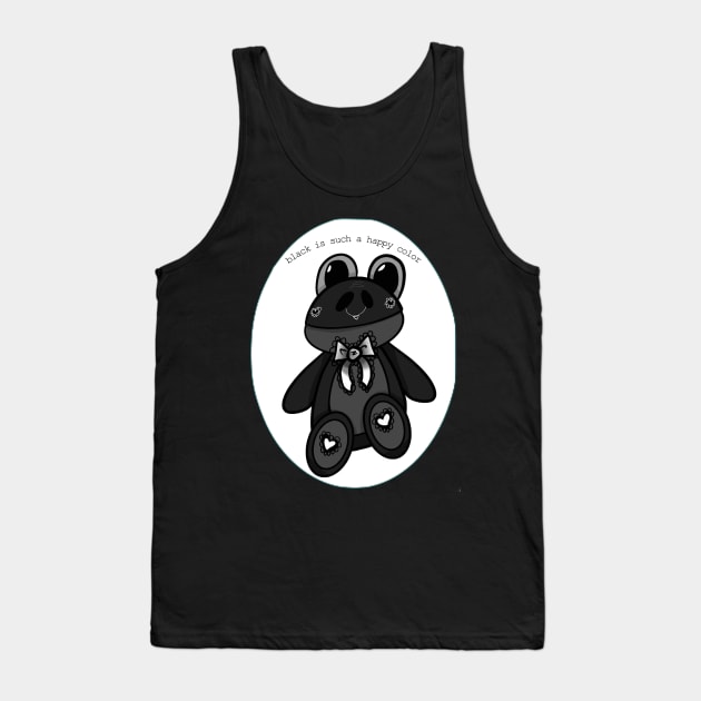 black is such a happy color Tank Top by Shard Art